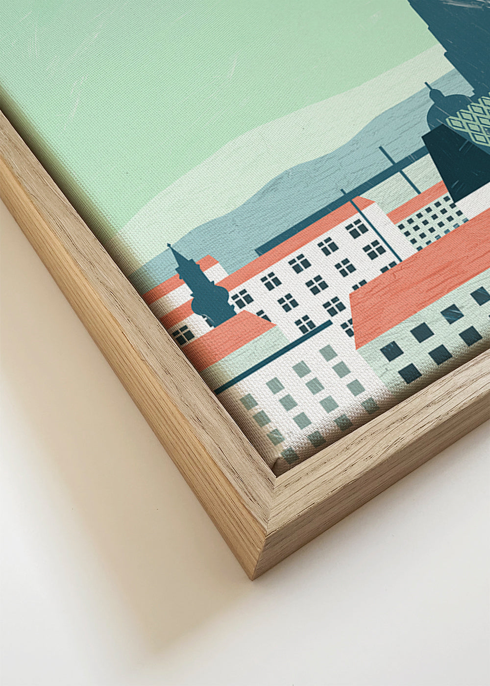 Keuken kunst Vienna gestileerde skyline