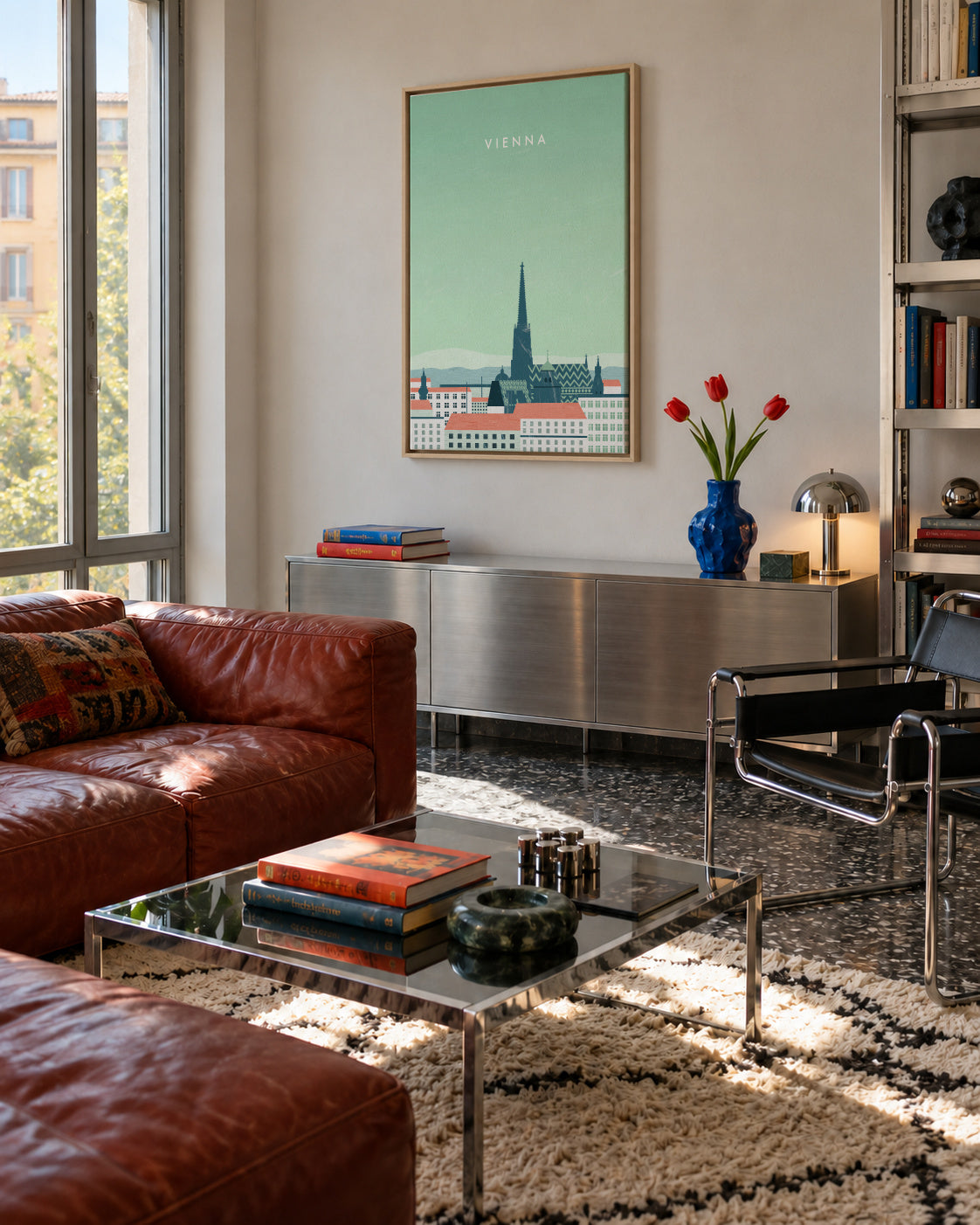 Vienna - Framed canvas in an interior