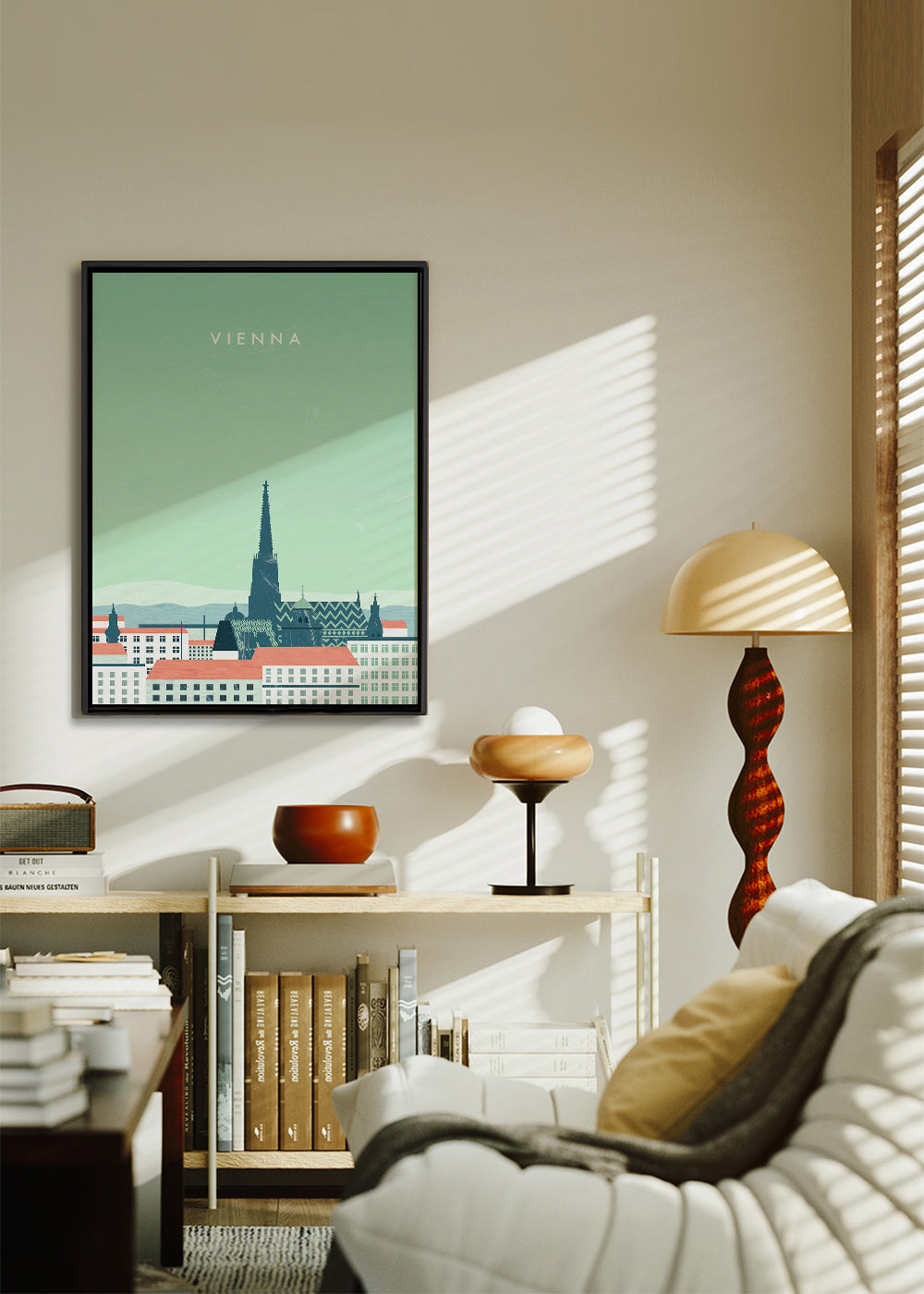 Keuken kunst Vienna gestileerde skyline