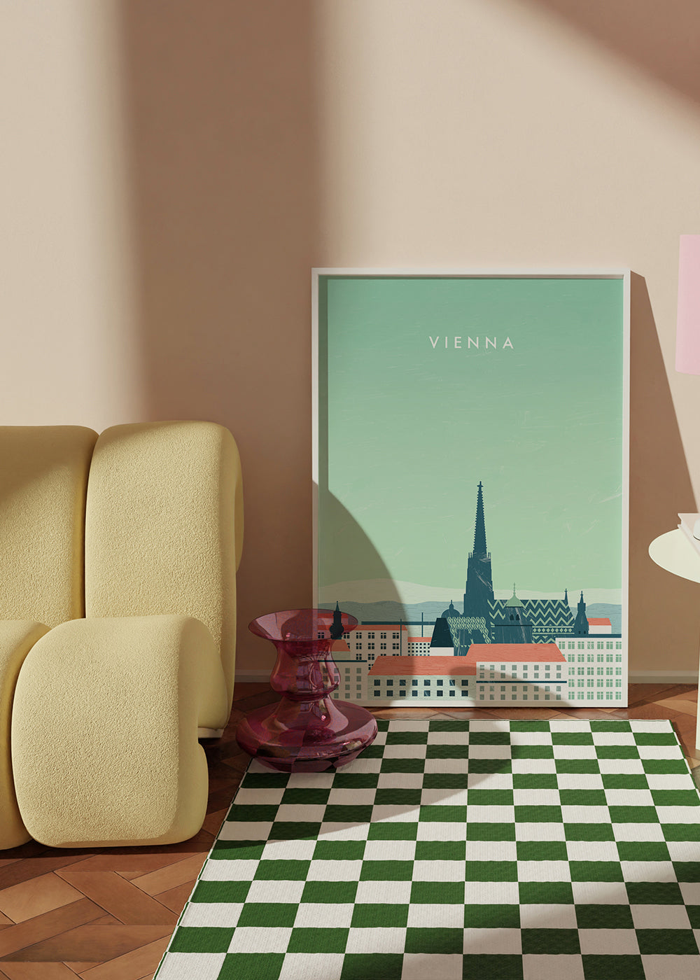 Keuken kunst Vienna gestileerde skyline