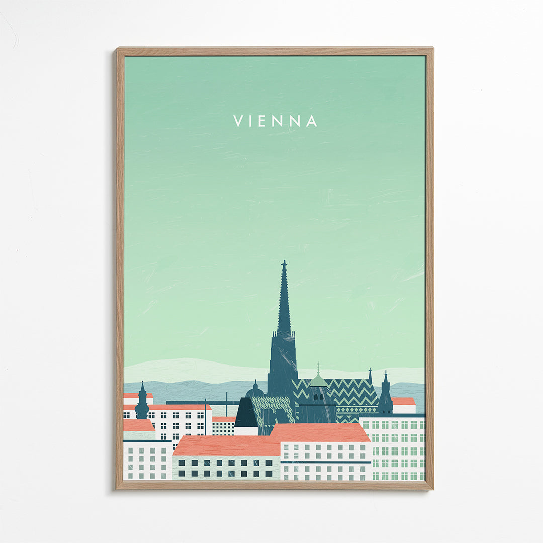Keuken kunst Vienna gestileerde skyline