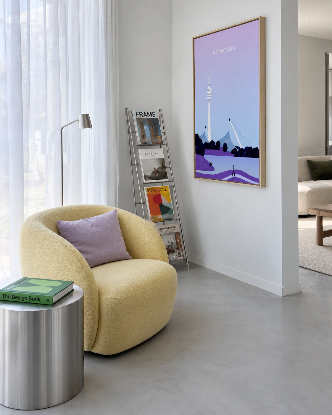 München - Framed canvas in an interior