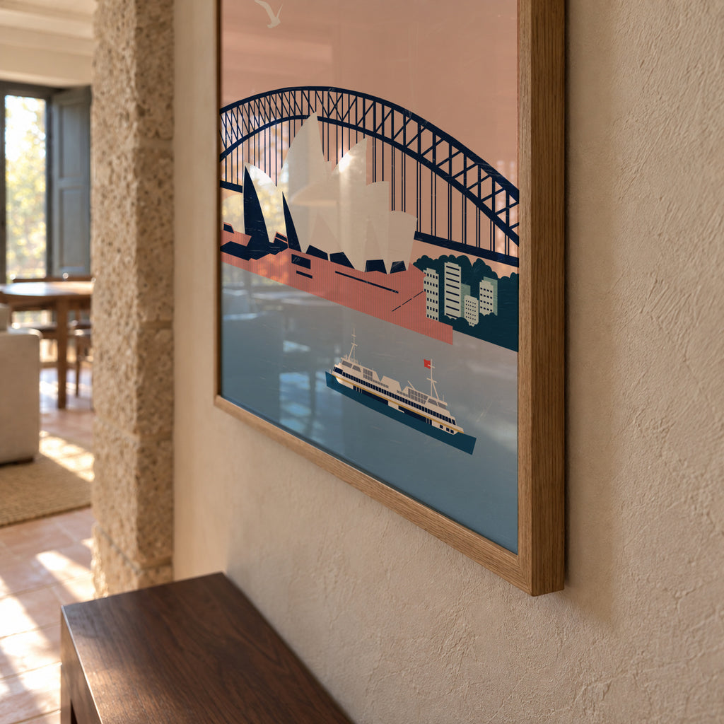 Sydney - Framed poster detail