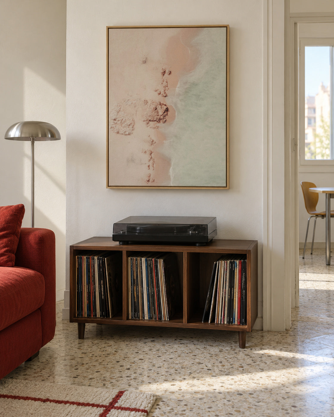 Mint champagne - Framed canvas in an interior