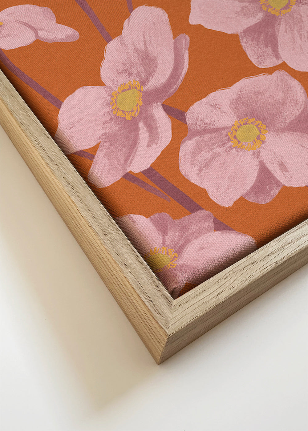 Botanische poster Roze anemoon