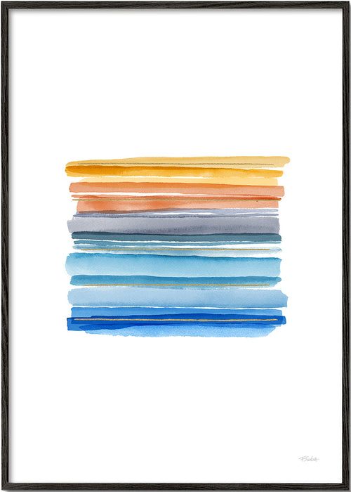 Minimalistische aquarelstrepen