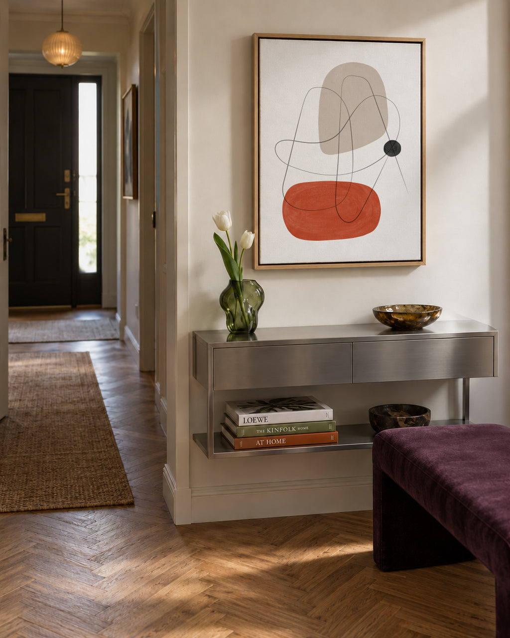 Abstract N1 - Framed canvas in an interior