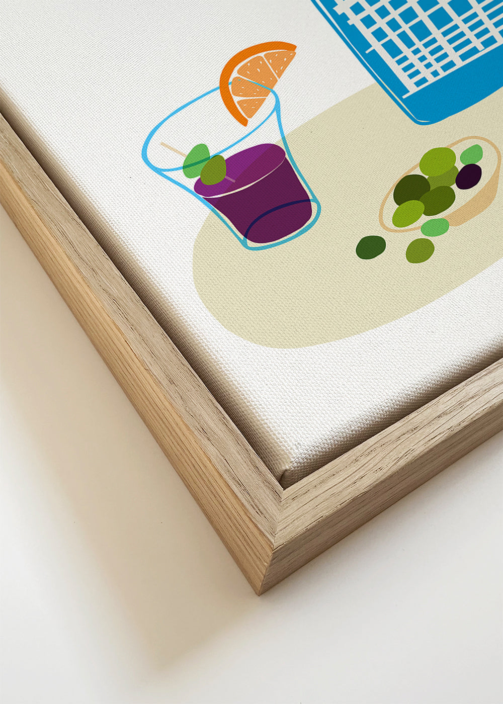 Keuken kunst: sifonfles en vermoutglas illustratie