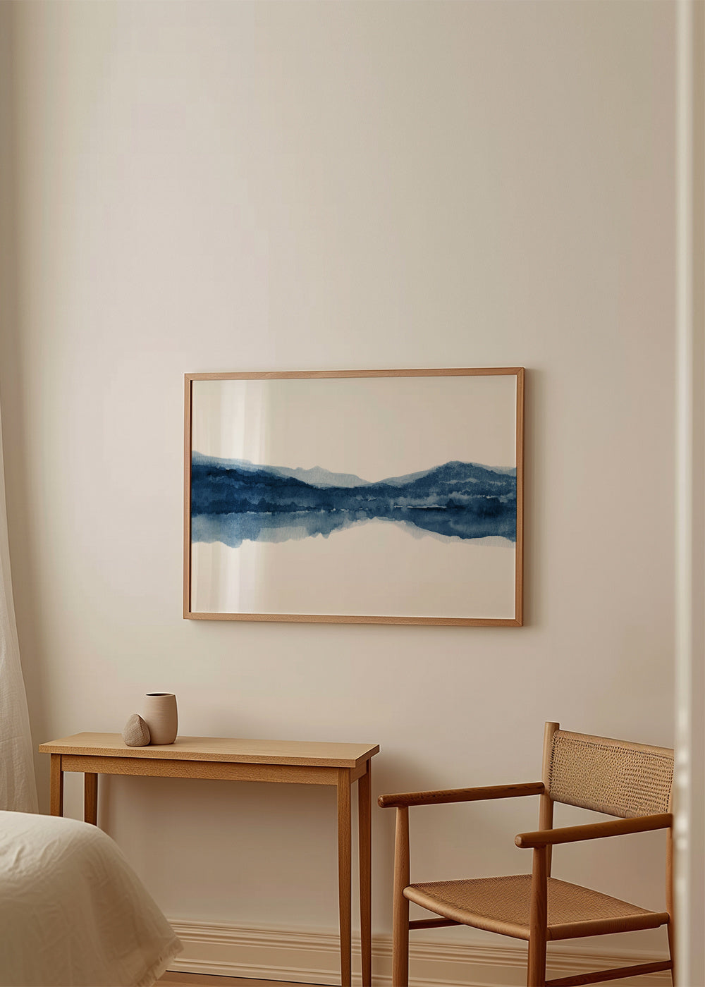 Watercolor landscape N1 - Framed poster in an interior