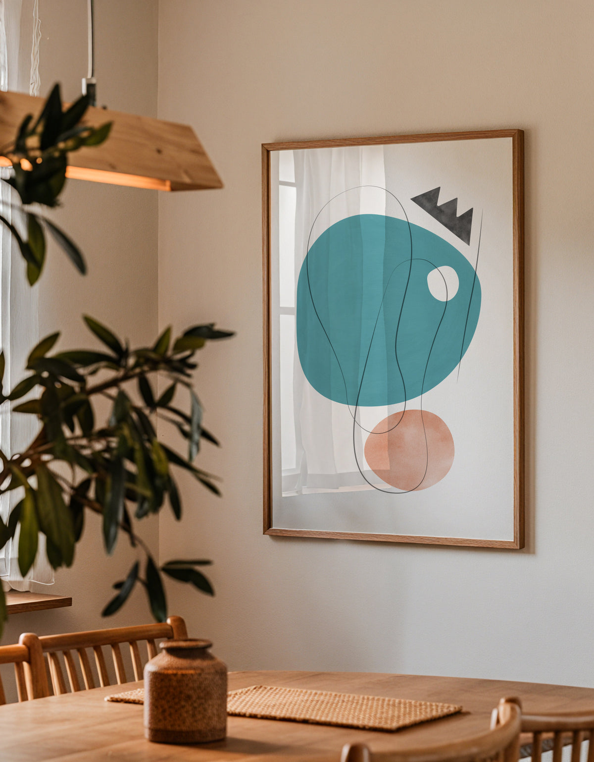 Abstract N 18 - Framed poster detail