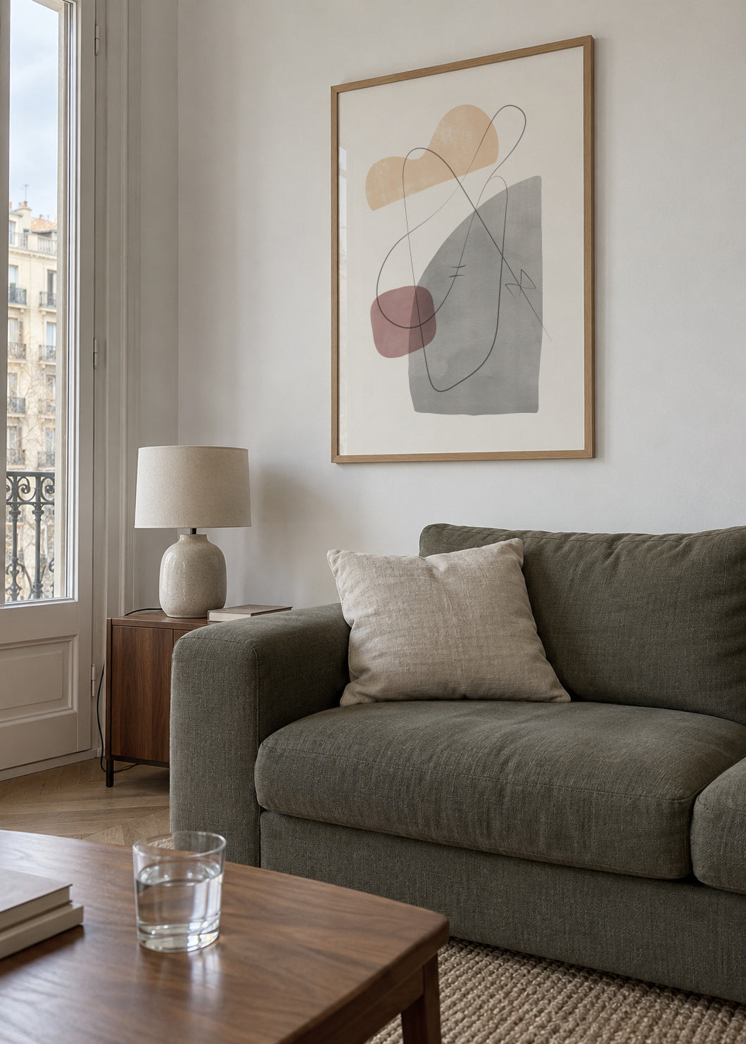 Abstract N 23 - Framed poster in an interior