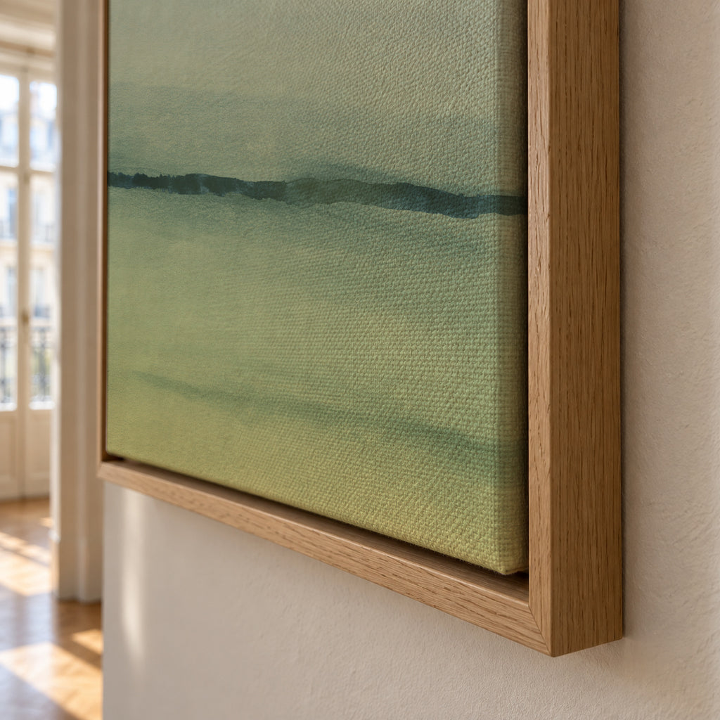 Watercolor Landscape N 6 - Framed canvas detail