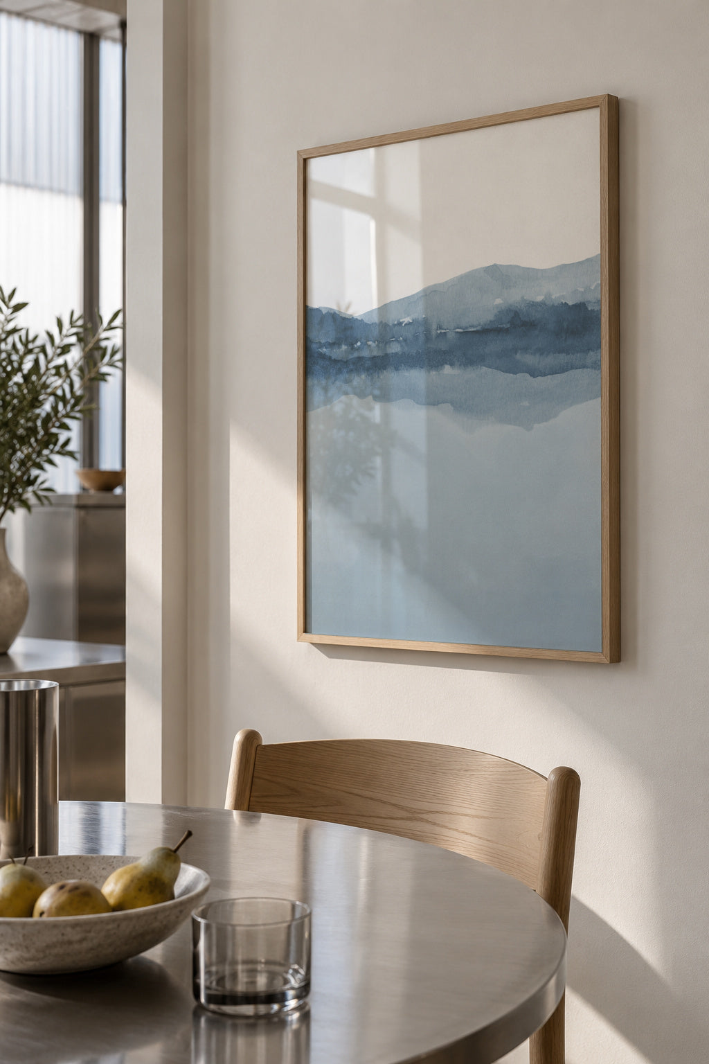 Watercolor Landscape N 12 - Framed poster in an interior
