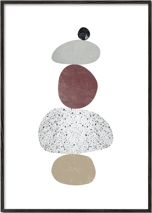 Ontspannend design met opgestapelde stenen