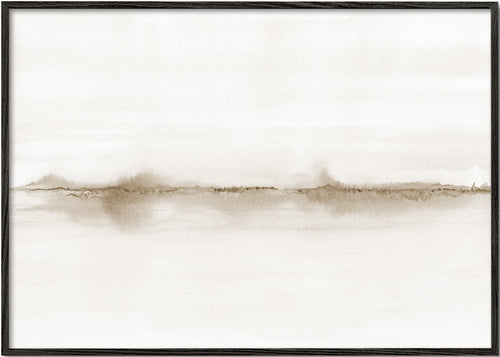 Abstracte horizon aquarel