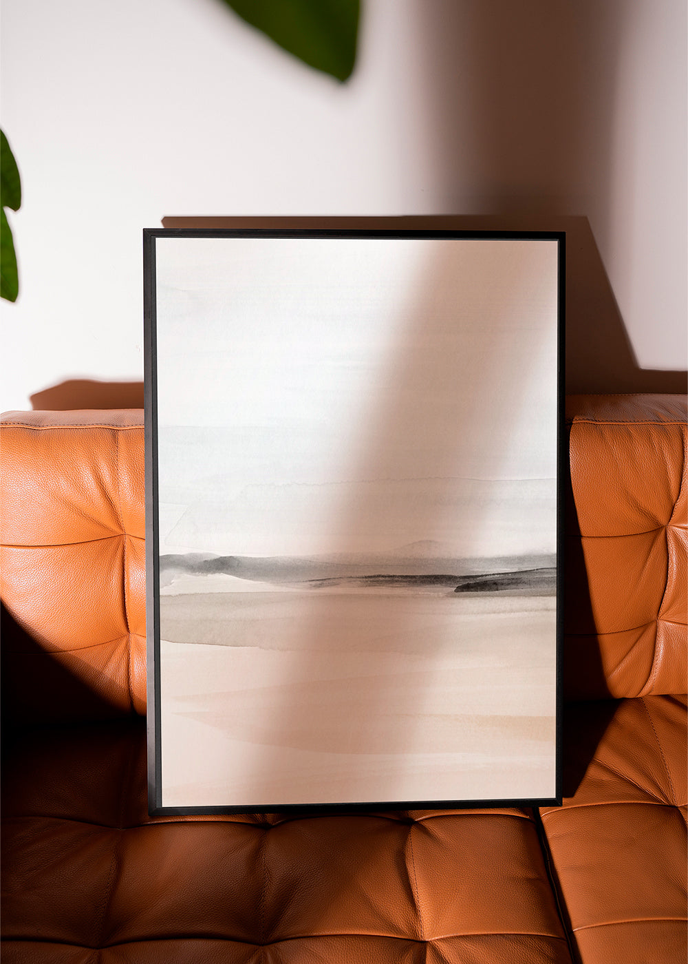 Aquarel landschap minimalistisch