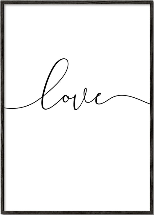 Minimalistisch design Love kalligrafie