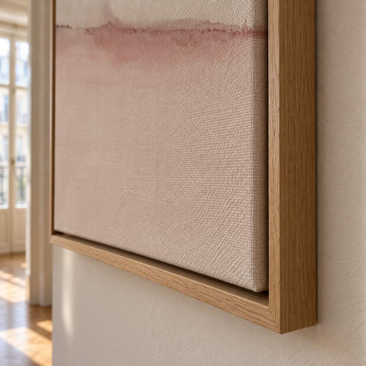 Watercolor Landscape N 31 - Framed canvas detail