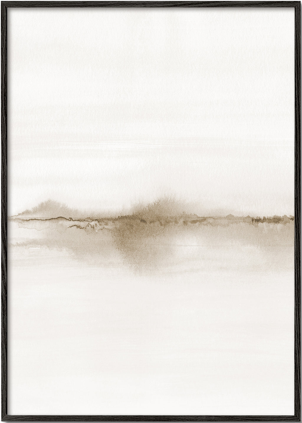 Landschap kunst zachte aquarel