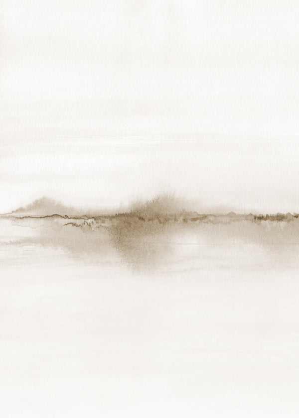 Landschap kunst zachte aquarel