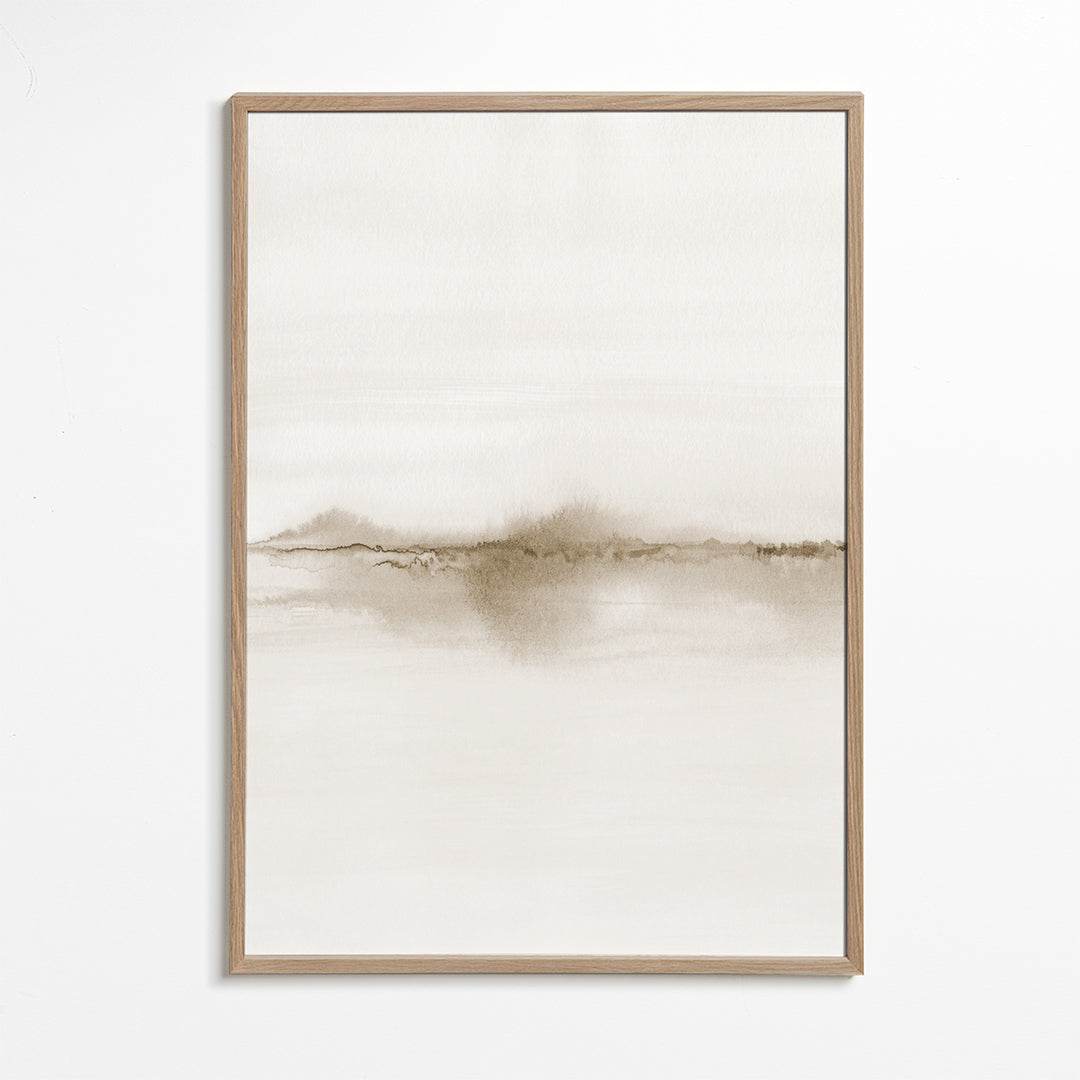 Landschap kunst zachte aquarel
