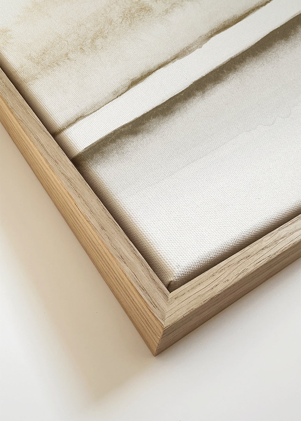 Landschap kunst minimalistisch aquarel beige