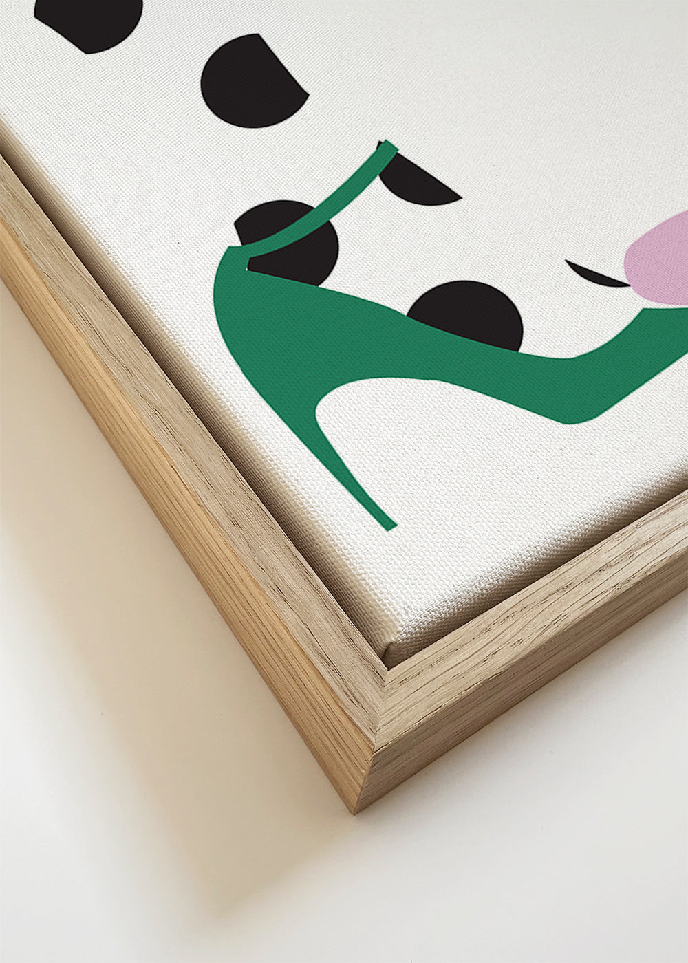 Illustratie van schoenen met stippen