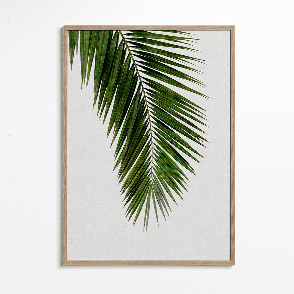 Botanische print: verticaal palmblad