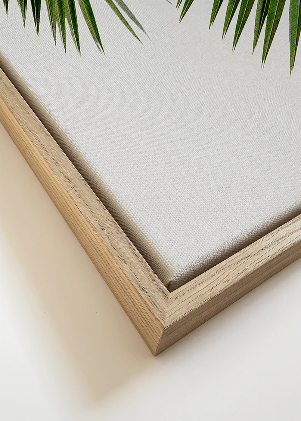 Botanische print met palmblad