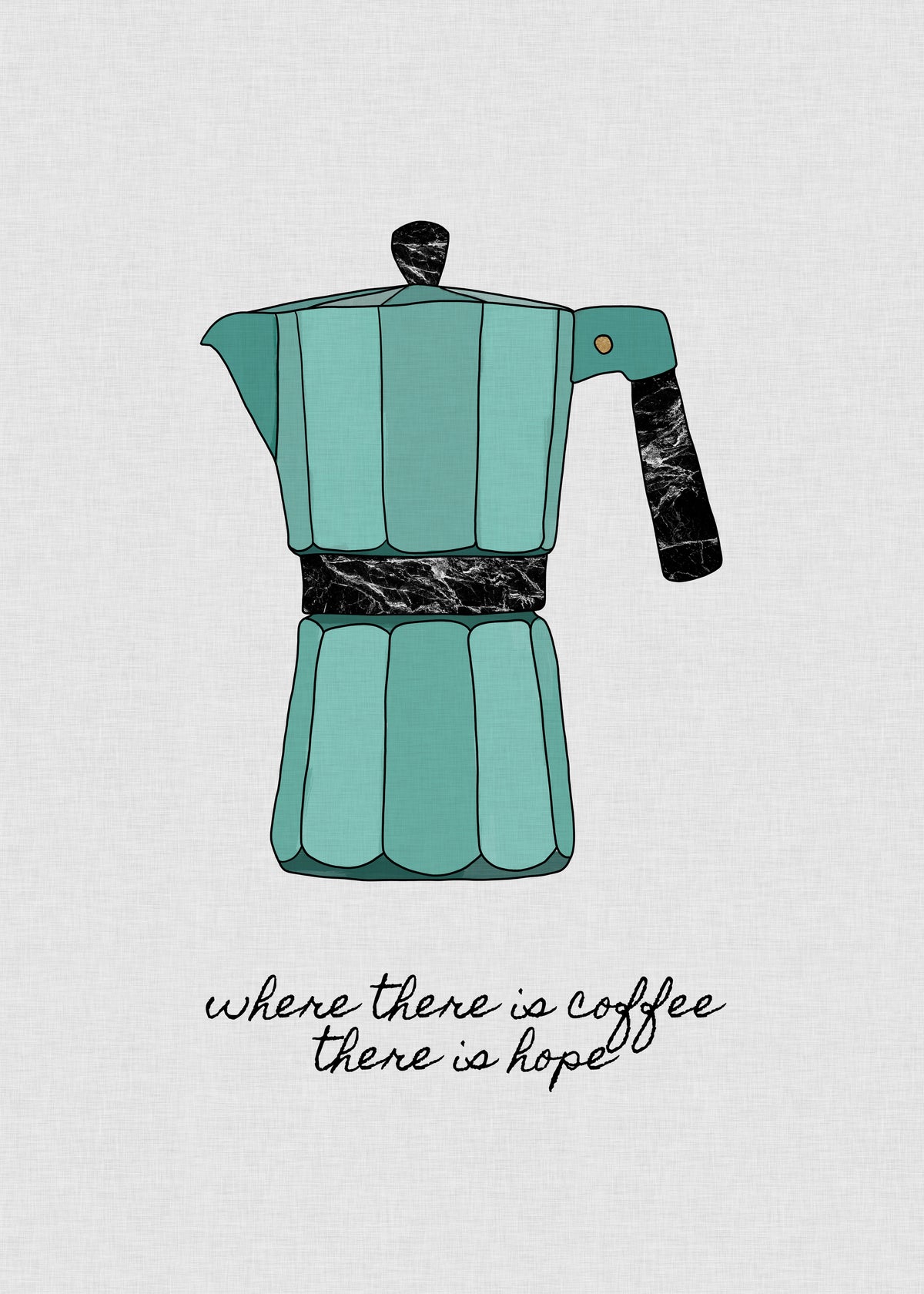 Where There is Coffee - Unframed art print