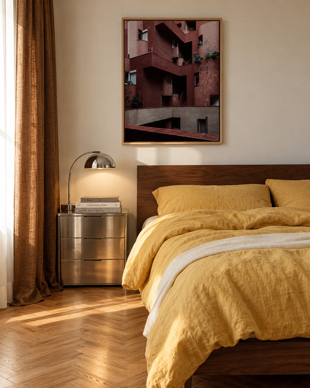 Walen Red - Framed canvas in an interior