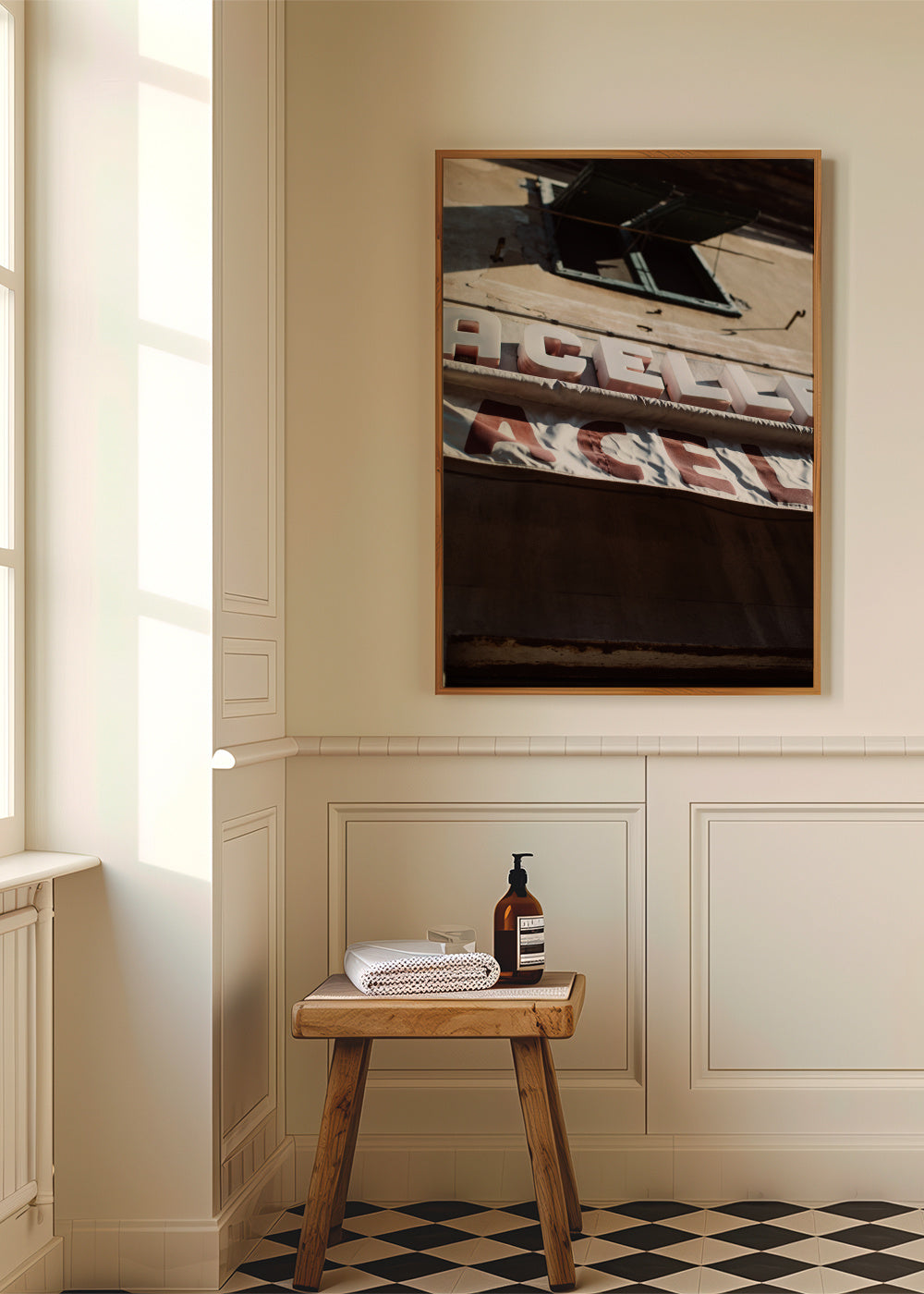 Macelleria - Framed poster in an interior
