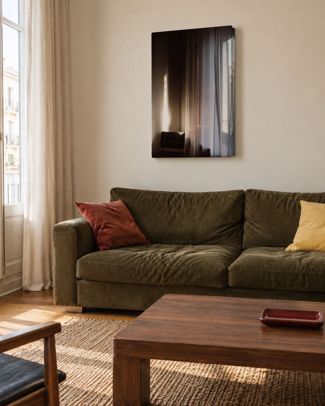 Tuscan - Unframed canvas in an interior