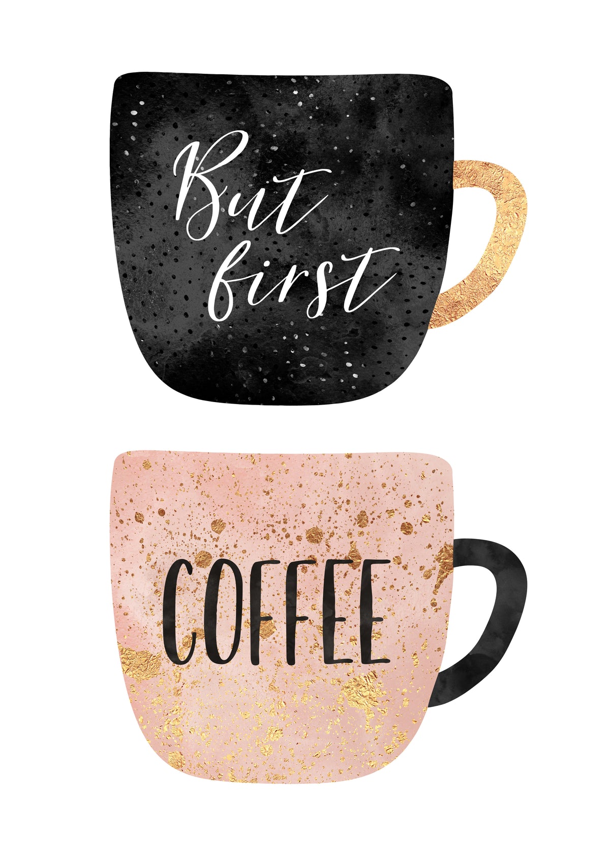 But first coffee - Unframed art print