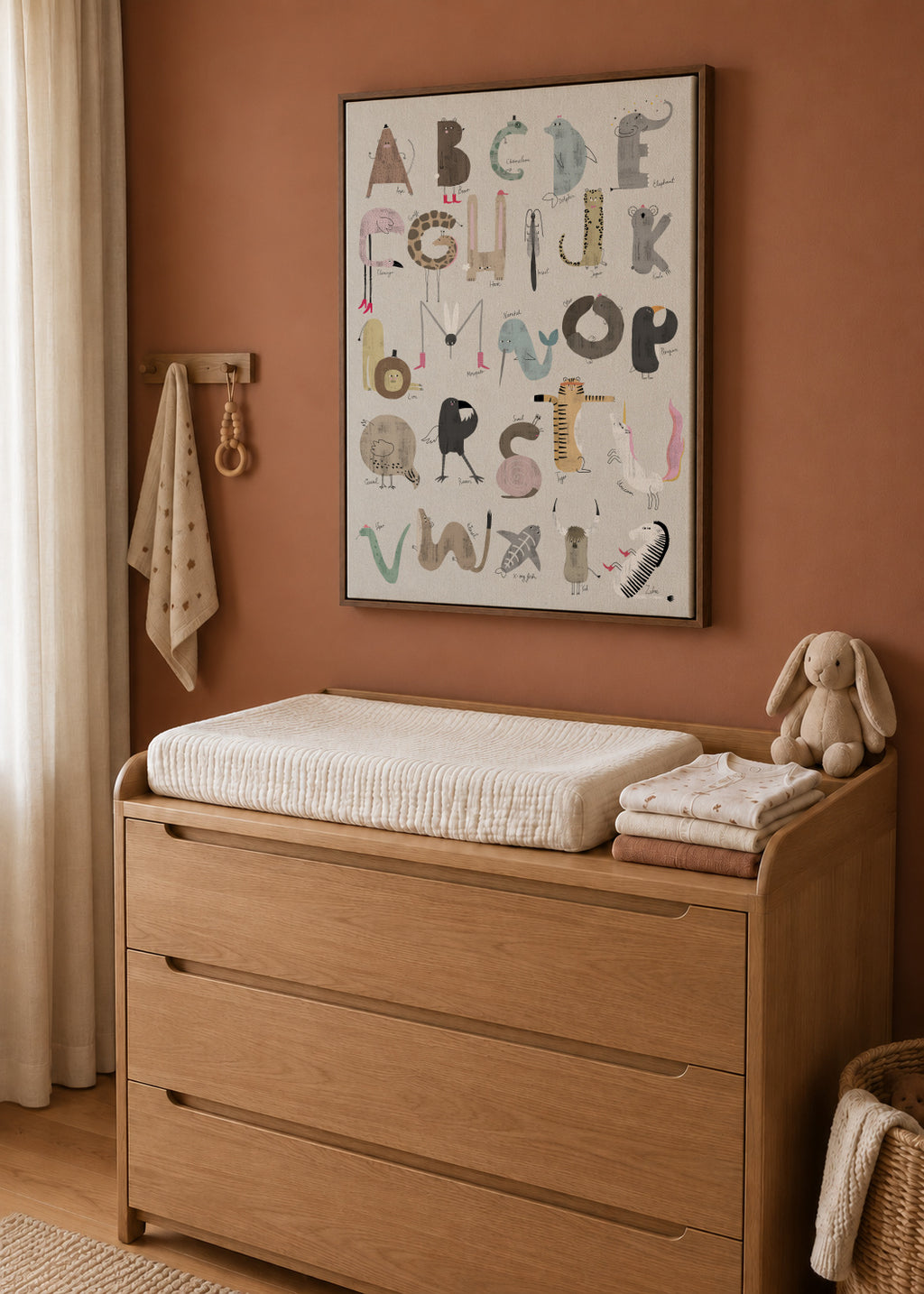 ABC Kids Komplett English - Framed canvas in an interior
