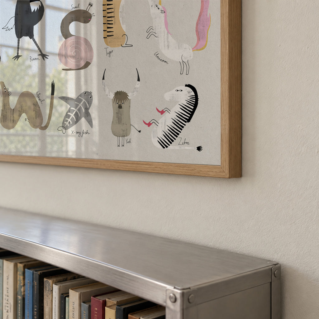 ABC Kids Komplett English - Framed poster detail