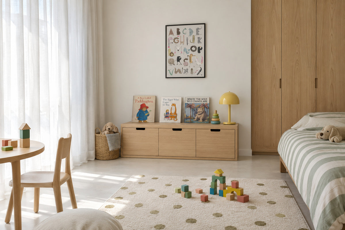 ABC Kids Komplett English - Framed poster in an interior