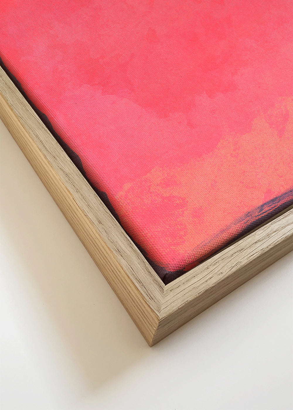 Fuchsia kleurvlak abstract werk