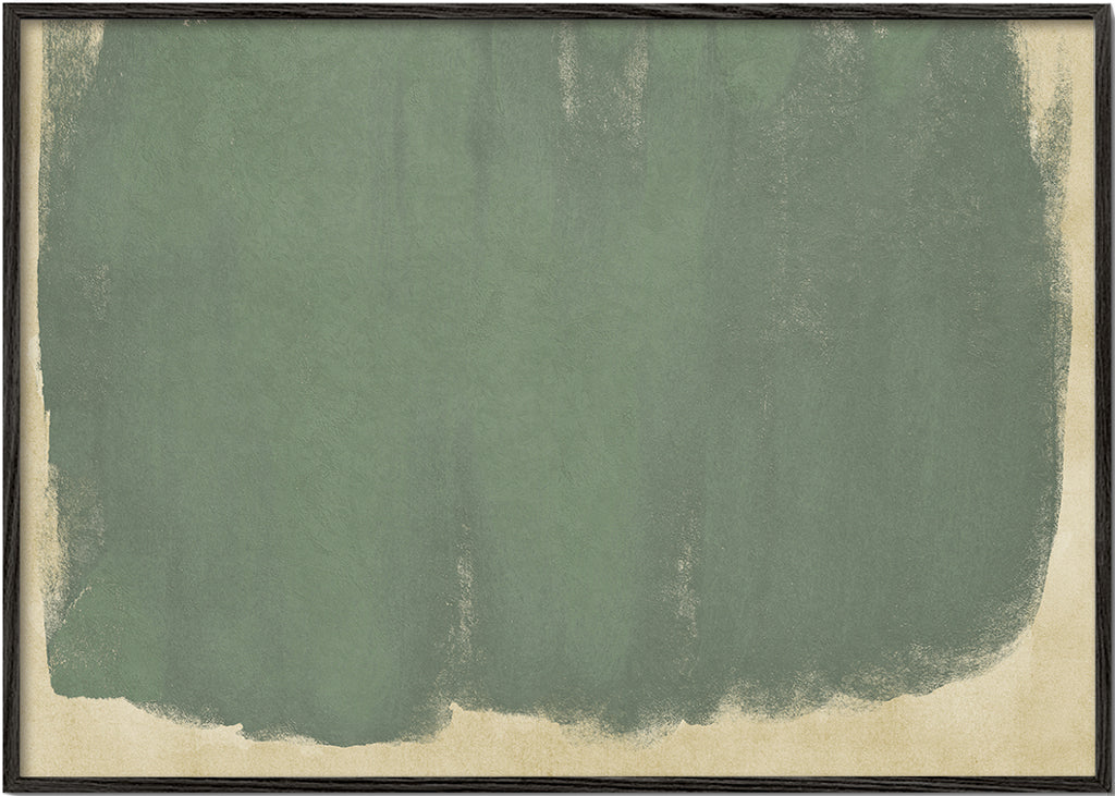 Minimalistisch groen kunstwerk