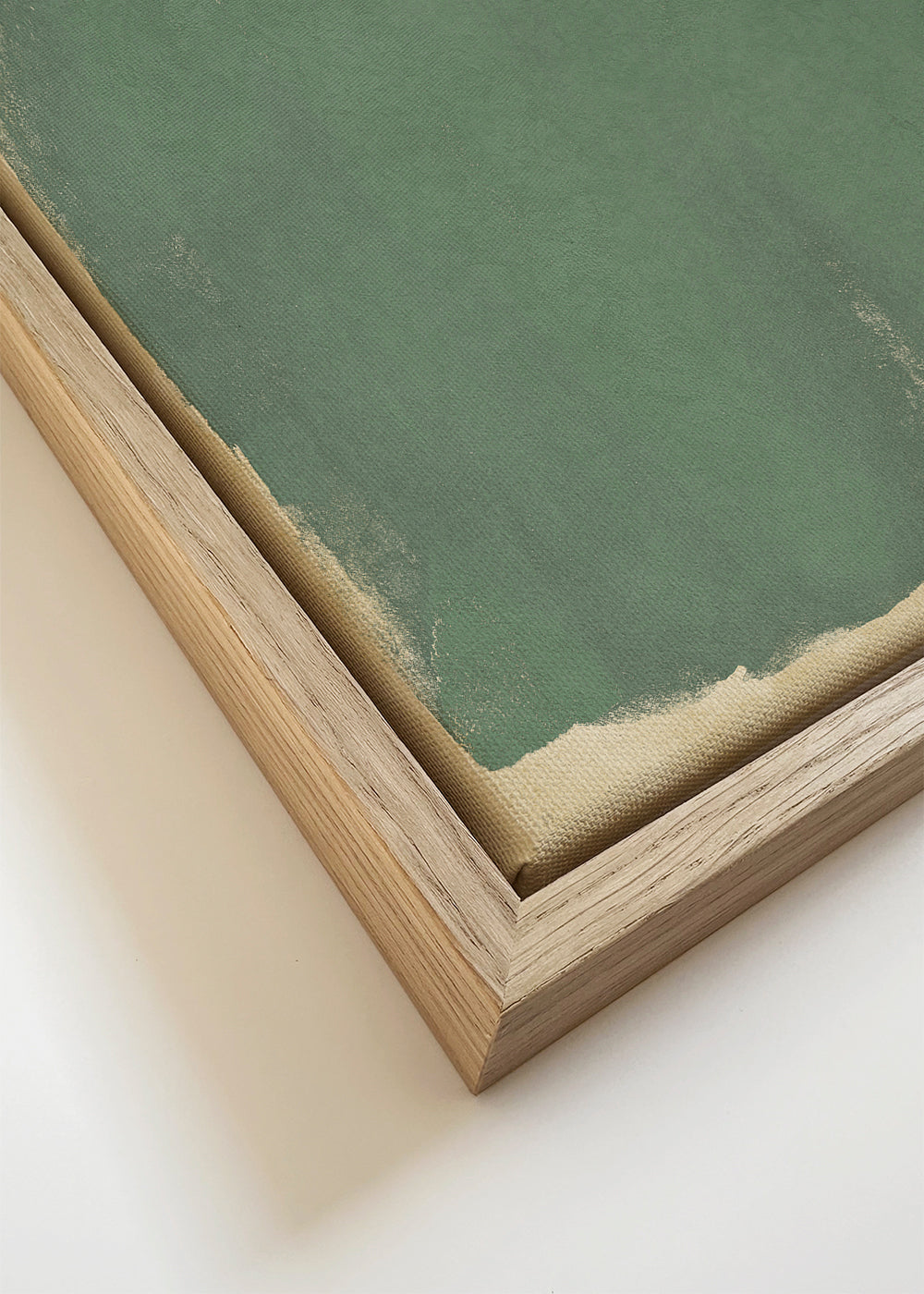 Minimalistisch groen kunstwerk