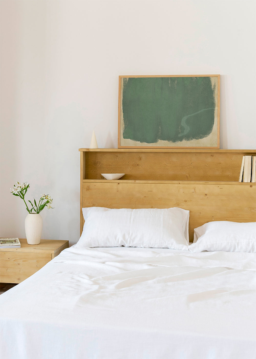 Minimalistisch groen kunstwerk