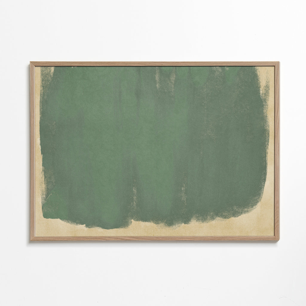 Minimalistisch groen kunstwerk