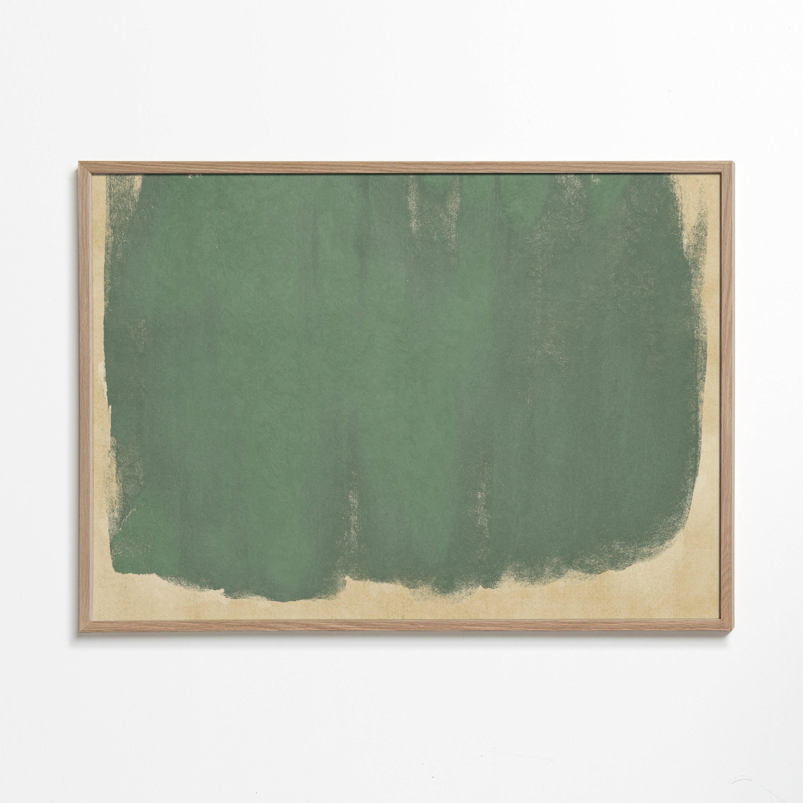 Minimalistisch groen kunstwerk