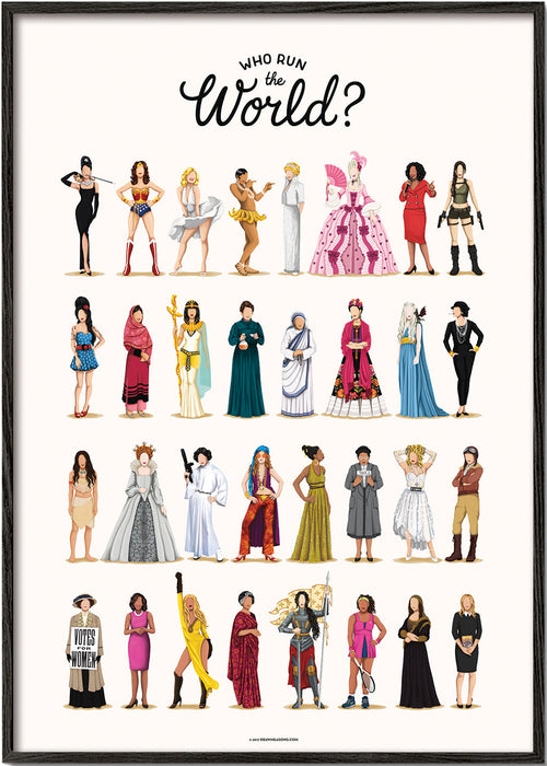 Illustratie Vrouwen: Iconen in Rijen