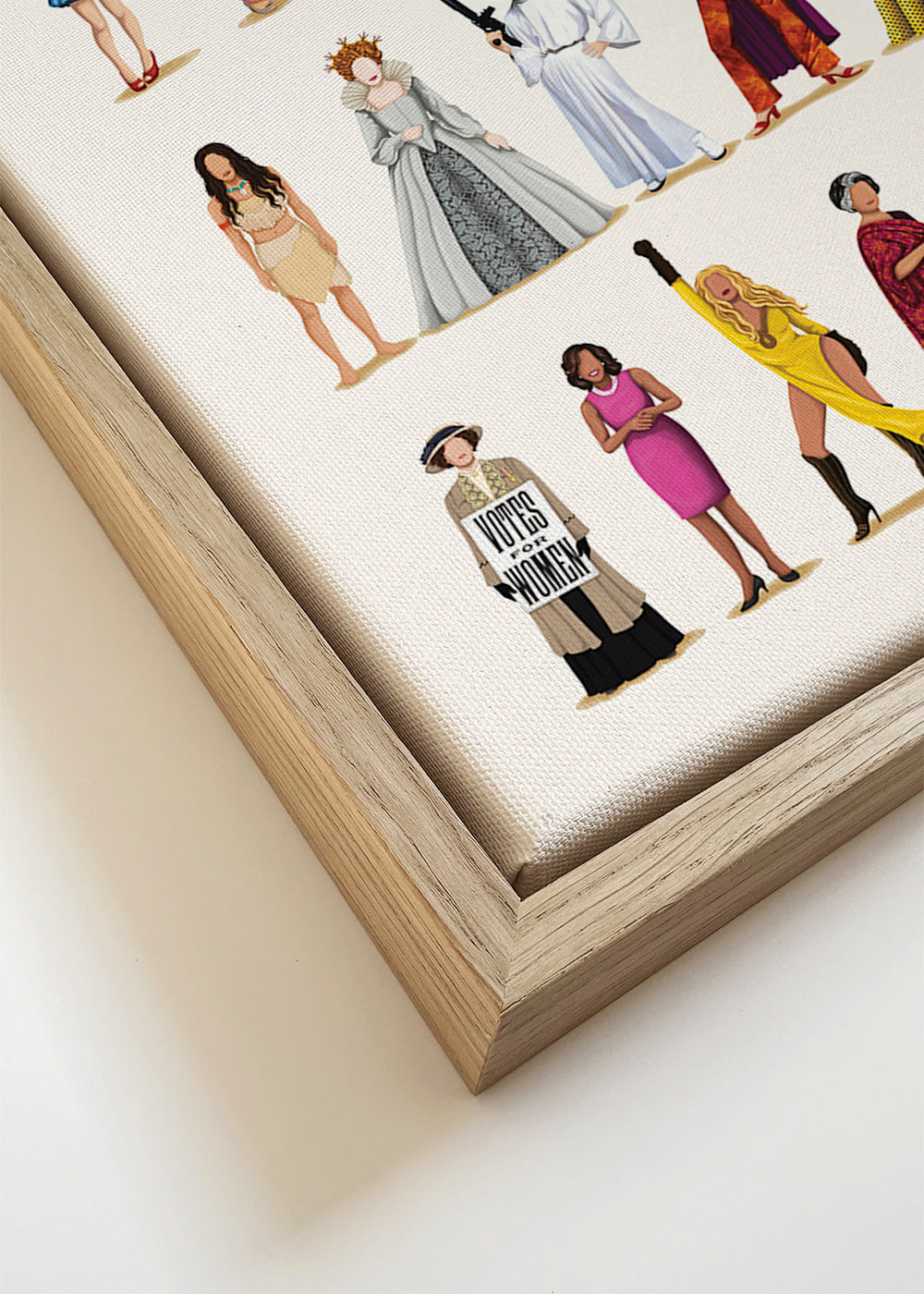 Illustratie Vrouwen: Iconen in Rijen