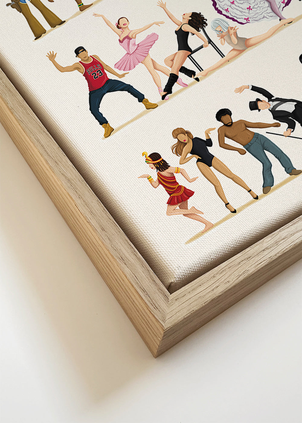 Illustratie van dansers in beweging