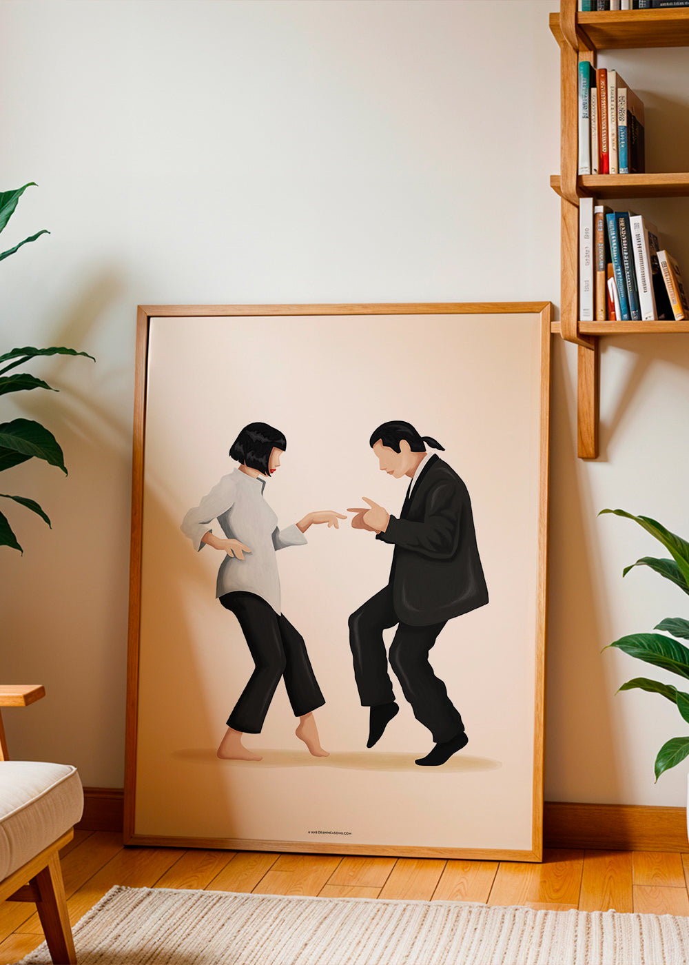 Illustratie dansend koppel