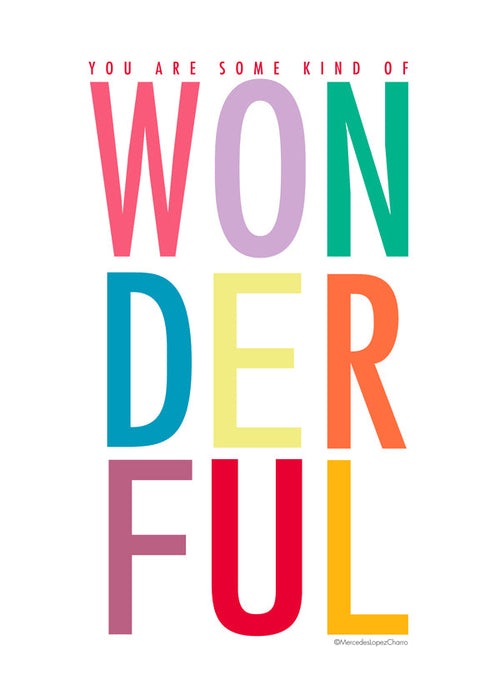 Typografische illustratie met positieve tekst