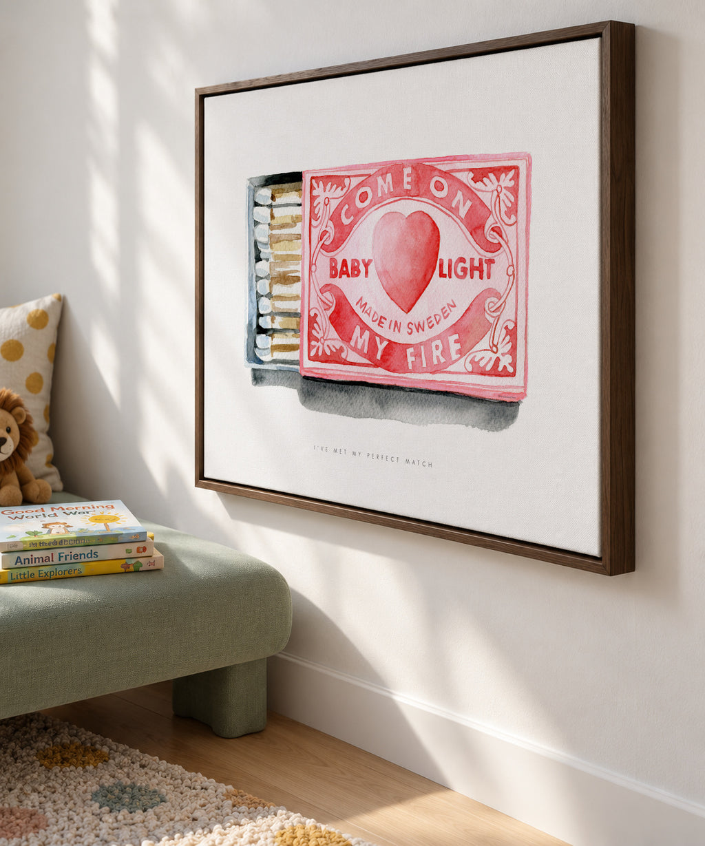 Perfect match - Framed canvas in an interior
