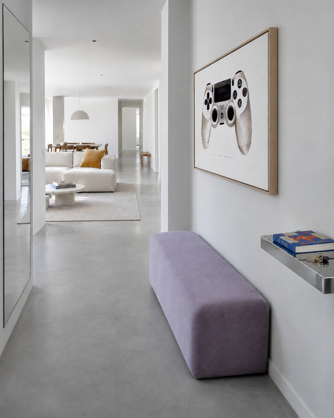 Just 5 - Framed canvas in an interior
